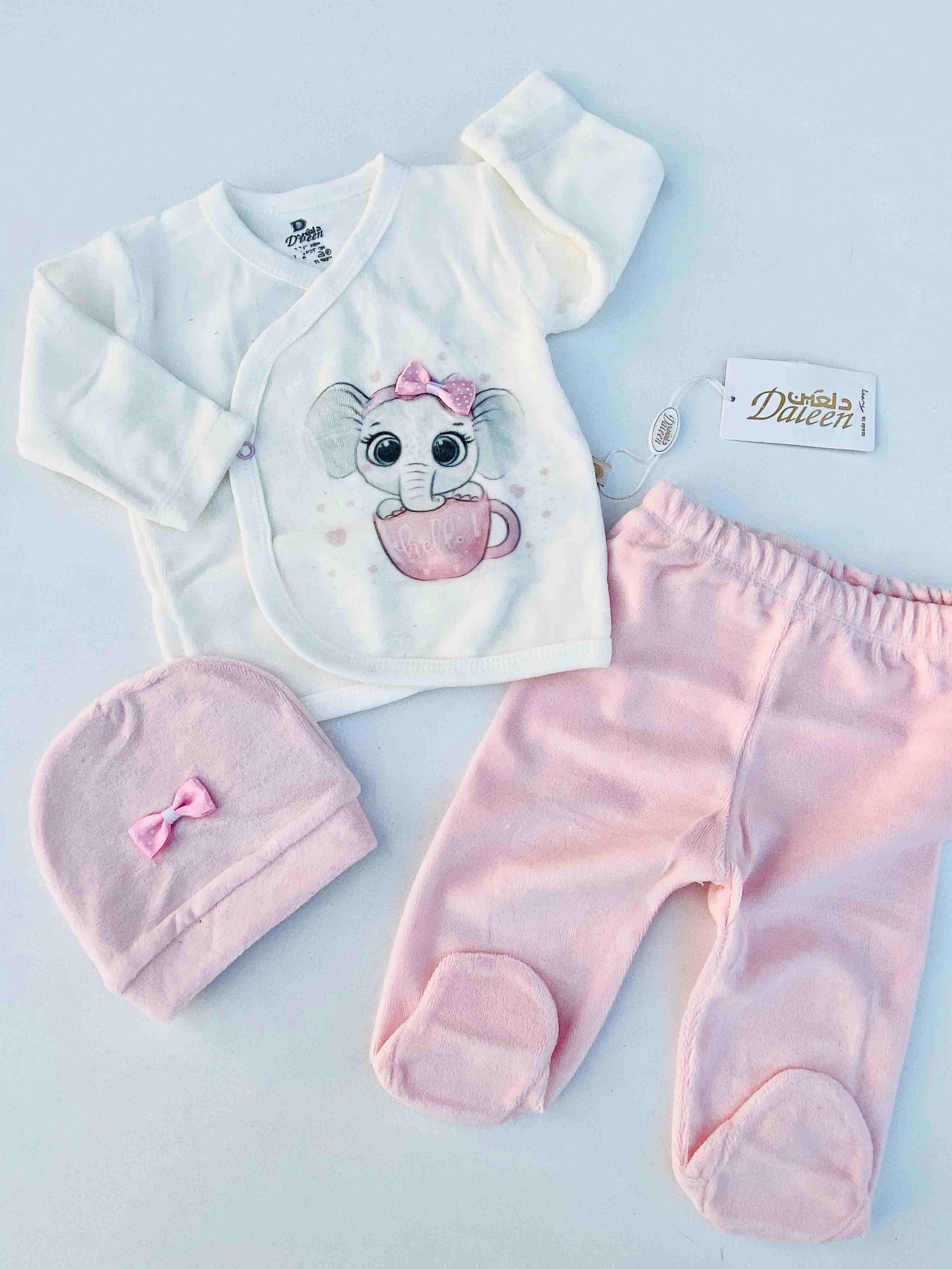 طقم ملابس شتائي بيبي بناتي DAL604C